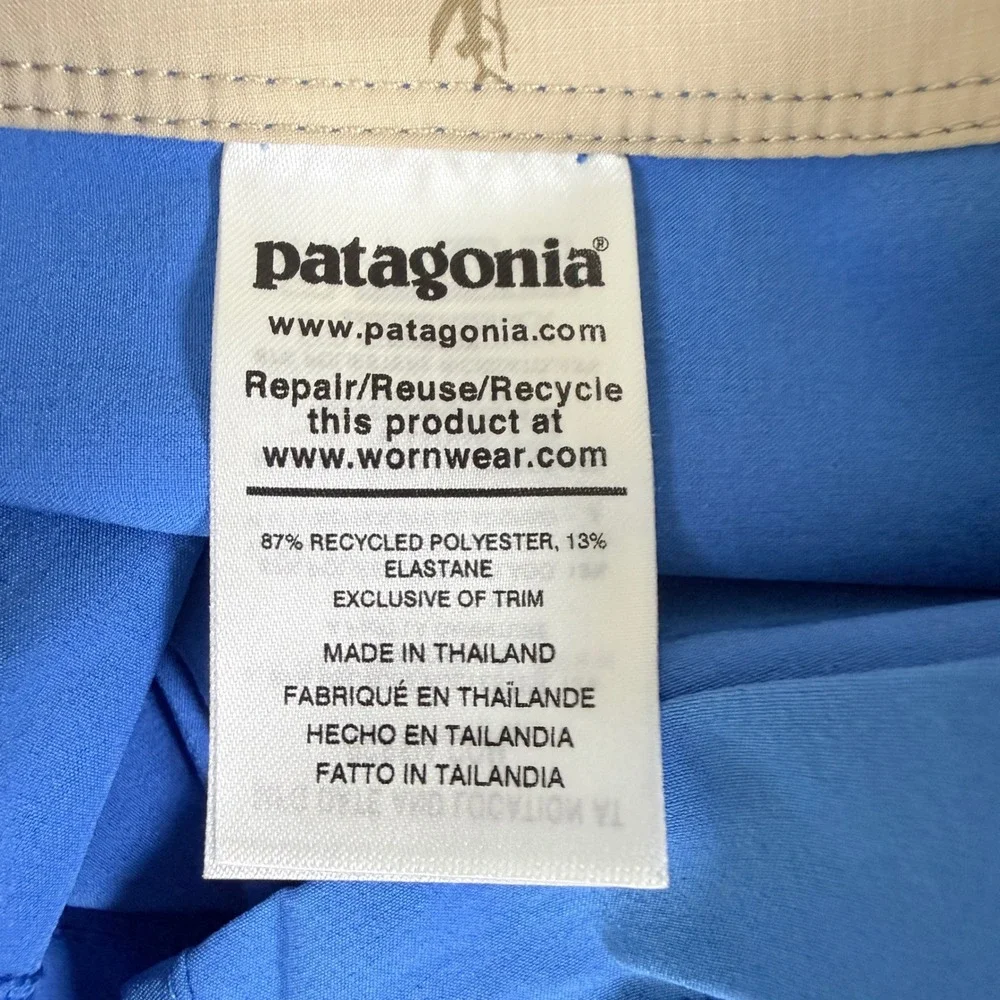 Patagonia Board Shorts Mens 33 Blue Stretch Planing Swim Trunks NEW Without Tags